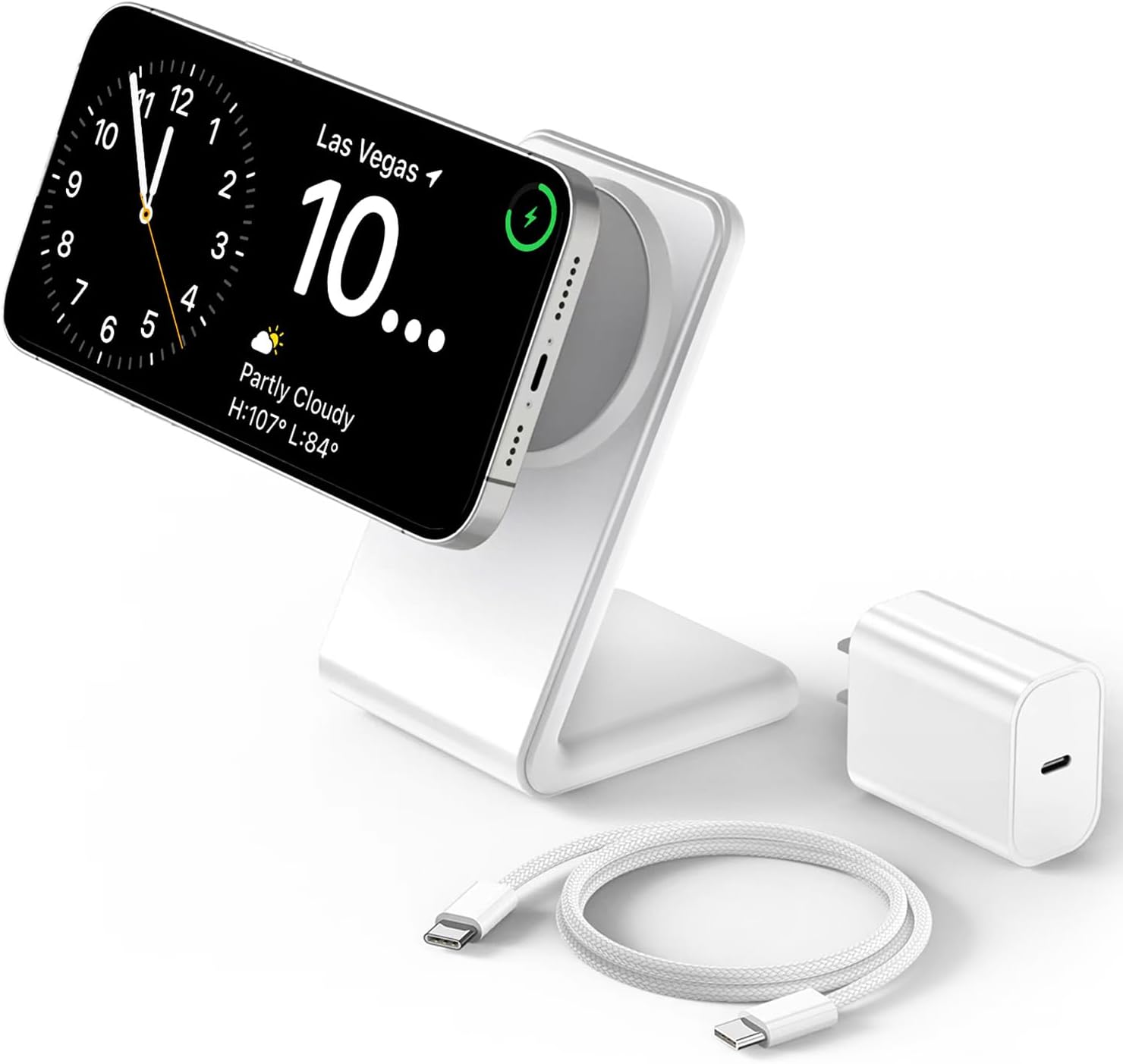 Labobbon Mag-Safe iPhone Charger Stand - Fast Charging for iPhone 12-16