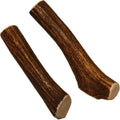 Medium Whole Elk Antler Twin Pack for 20-45 lb Dogs - Long Lasting