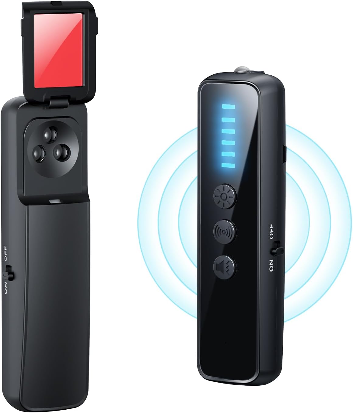 Portable Hidden Camera Detector - 5 Sensitivity Levels, 25H Battery - CoolMouse