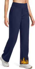 Soothfeel Fleece Lined Pants Women High Waisted Wide Leg - Warm, Work