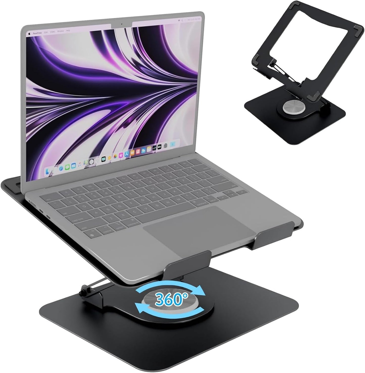 360 Rotating Laptop Stand: Ergonomic & Portable