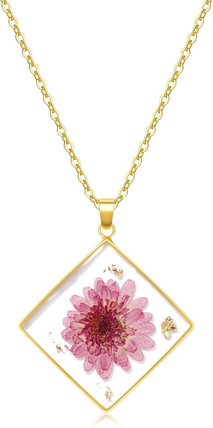 Birth Flower Necklaces For Women - Unique Handmade Jewelry Gift