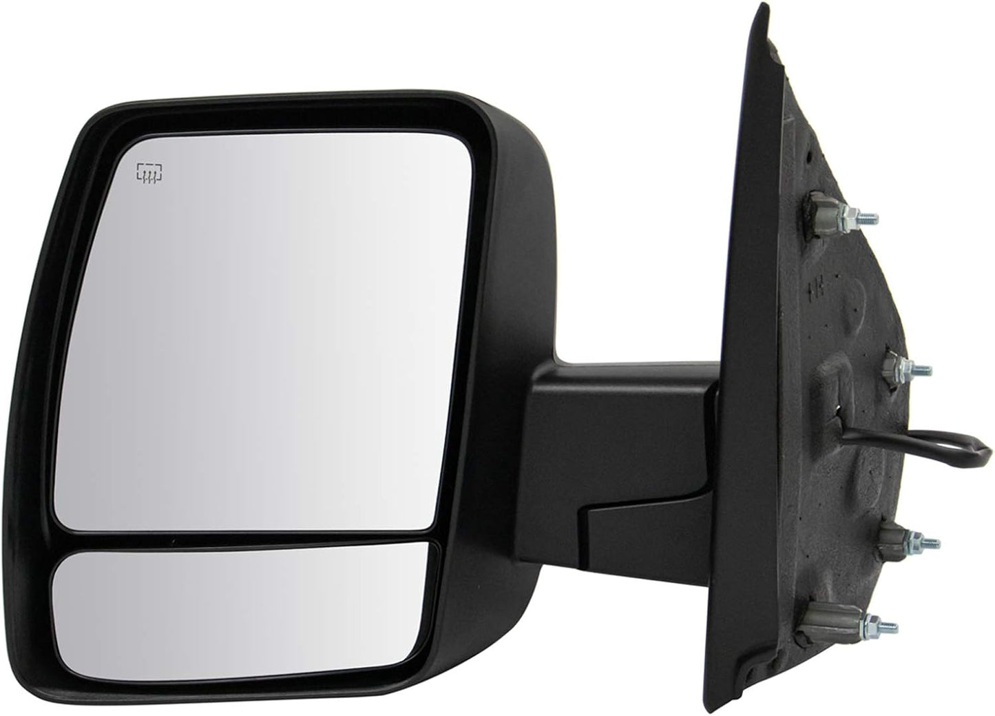 TRQ Driver Side Power Heated Mirror Chrome Cover for Nissan NV