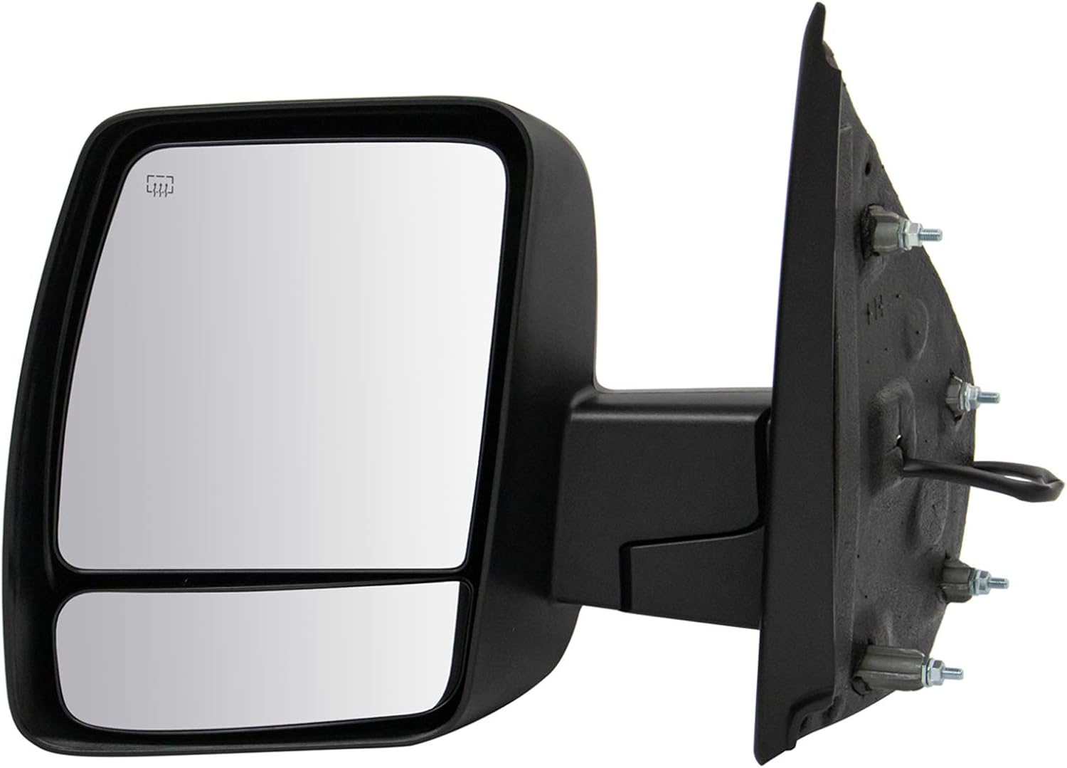 TRQ Driver Side Power Heated Mirror Chrome Cover for Nissan NV