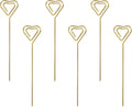 Reusable Gold Heart Cocktail Picks x6 - Elevate your drink presentation!