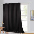 StangH Black Velvet 108-inch Blackout Curtain