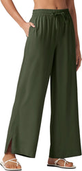 Willit Women's Wide Leg Swim Beach Pants - Lightweight UPF 50