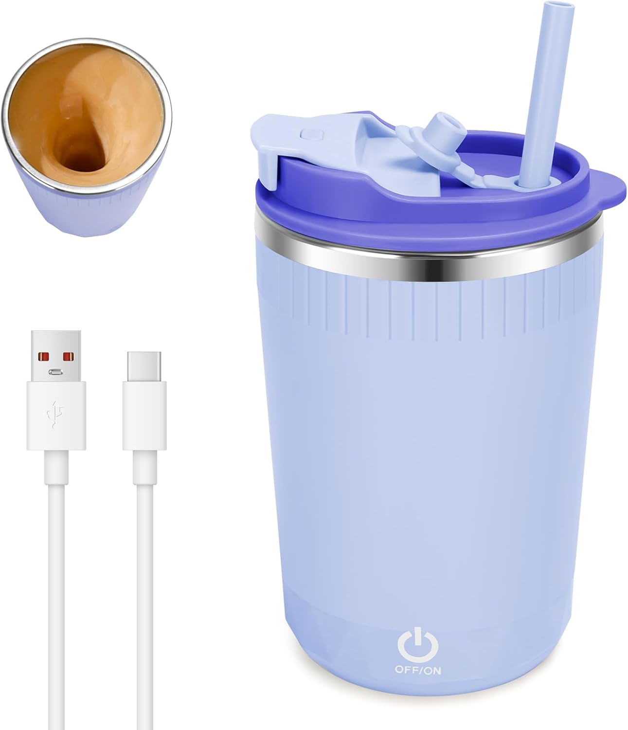 Self Stirring Coffee Mug - Rechargeable Mixer Cup