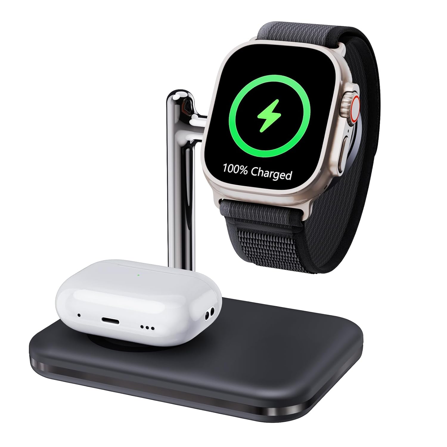 Folding Charger Stand for Apple Watch & AirPods - MAKAQI