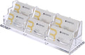 Acrylic Business Card Display Holder for Desk - Clear 2-Tier Organizer