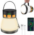1500 Lumens Rechargeable Camping Lantern: Solar Powered, Waterproof, 8 Modes - iToncs