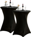 Wrinkle-Free 2 Pack Highboy Cocktail Tablecloths for Stylish Events