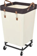 160L Laundry Basket with Wheels - Large Rolling Clothes Hamper