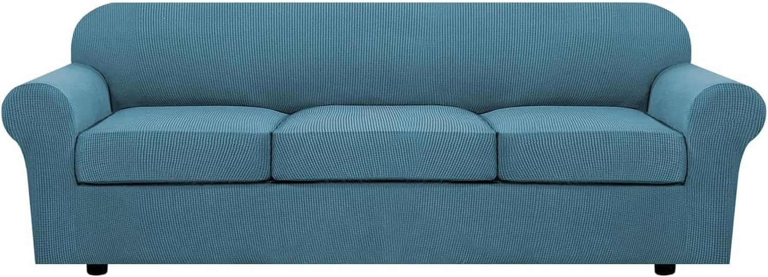 H.VERSAILTEX 4 Piece Stretch Sofa Covers for Large Sofas