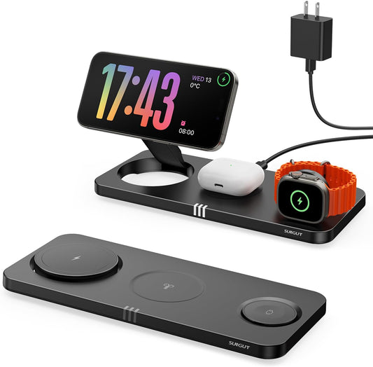 3 in 1 Wireless Charging Station for Apple Devices - Fast Charger