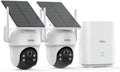 AOSU Outdoor Security Cameras: No Subscription, Solar-Powered, 2K Night Vision