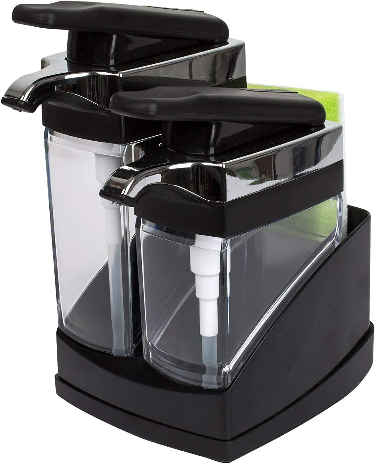Casabella Sink Sider Duo Soap Dispensers with Sponge Storage