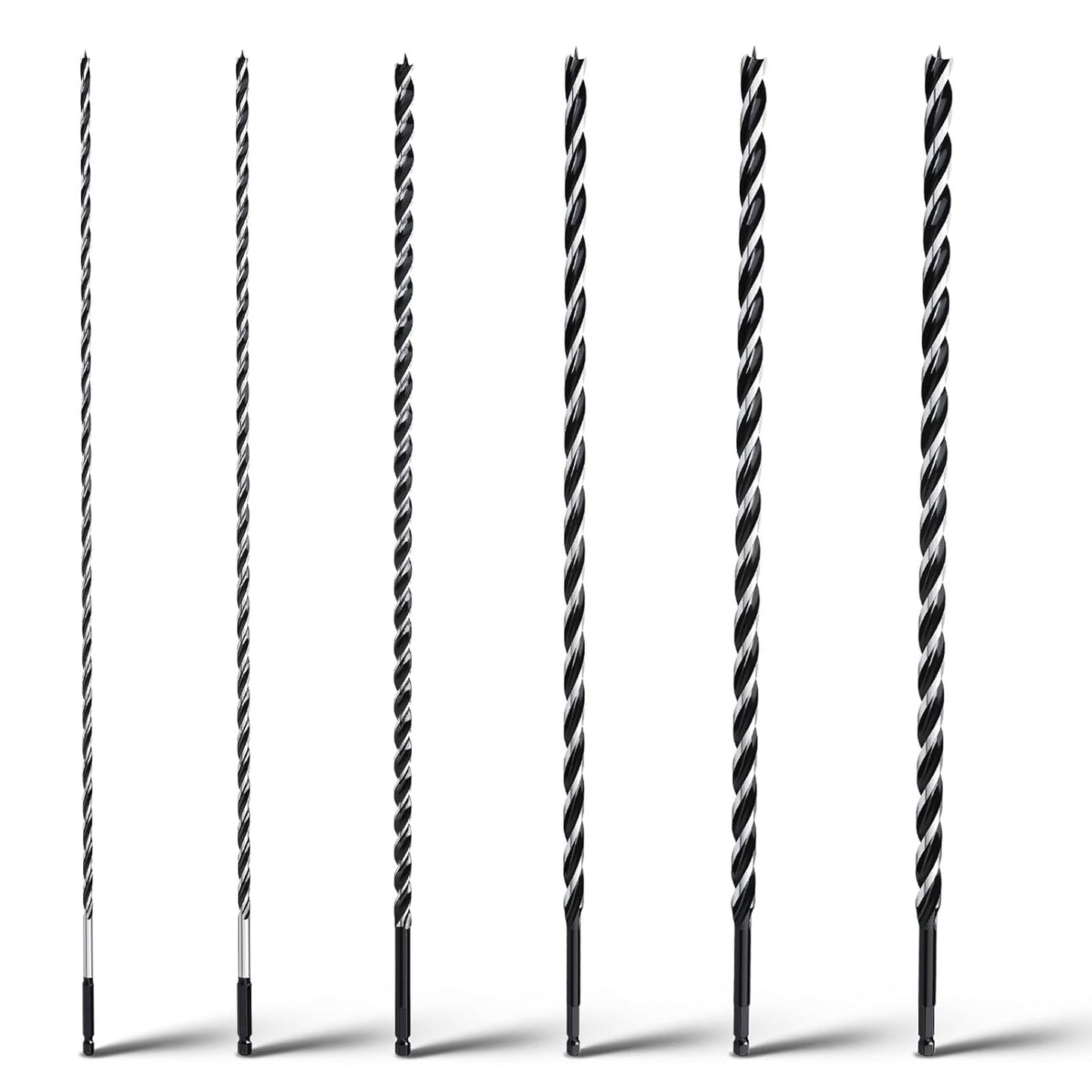 6PCS Auger Drill Bit Set for Wood and Composite Materials