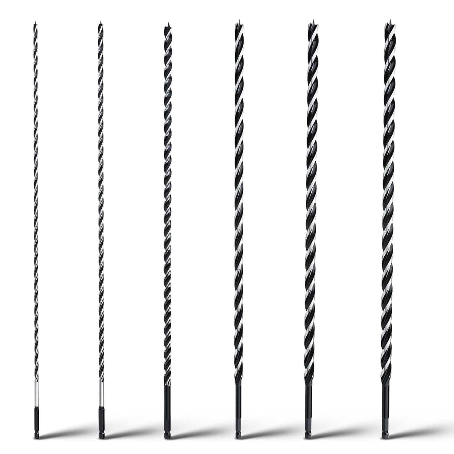 6PCS Auger Drill Bit Set for Wood and Composite Materials