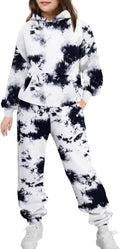 Girls 2 Piece Hoodie Sweatsuit Set - Oversized Pullover