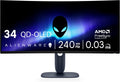 Alienware 34 240Hz QD-OLED Curved Gaming Monitor - Ultrawide Immersion