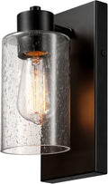 GLOBE Electric 1-Light Outdoor Wall Sconce with Clear Glass Shade
