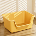 Large Cat Litter Box with High Sides - Low Entry, Easy Clean