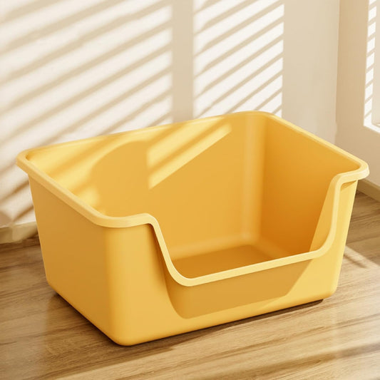 Large Cat Litter Box with High Sides for Easy Access and Comfort