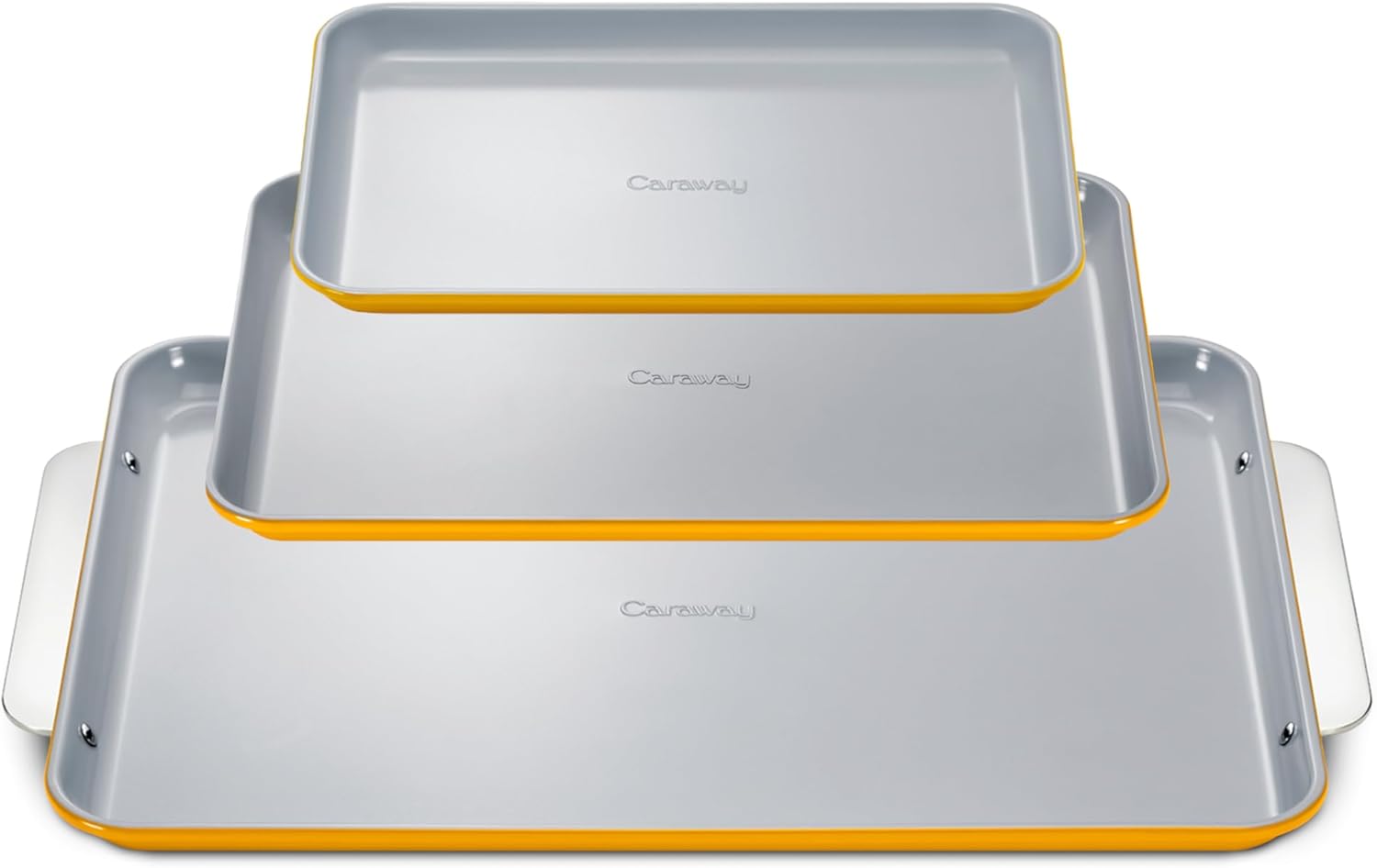 Caraway Non-Stick Ceramic Baking Sheet Trio for Healthy Baking