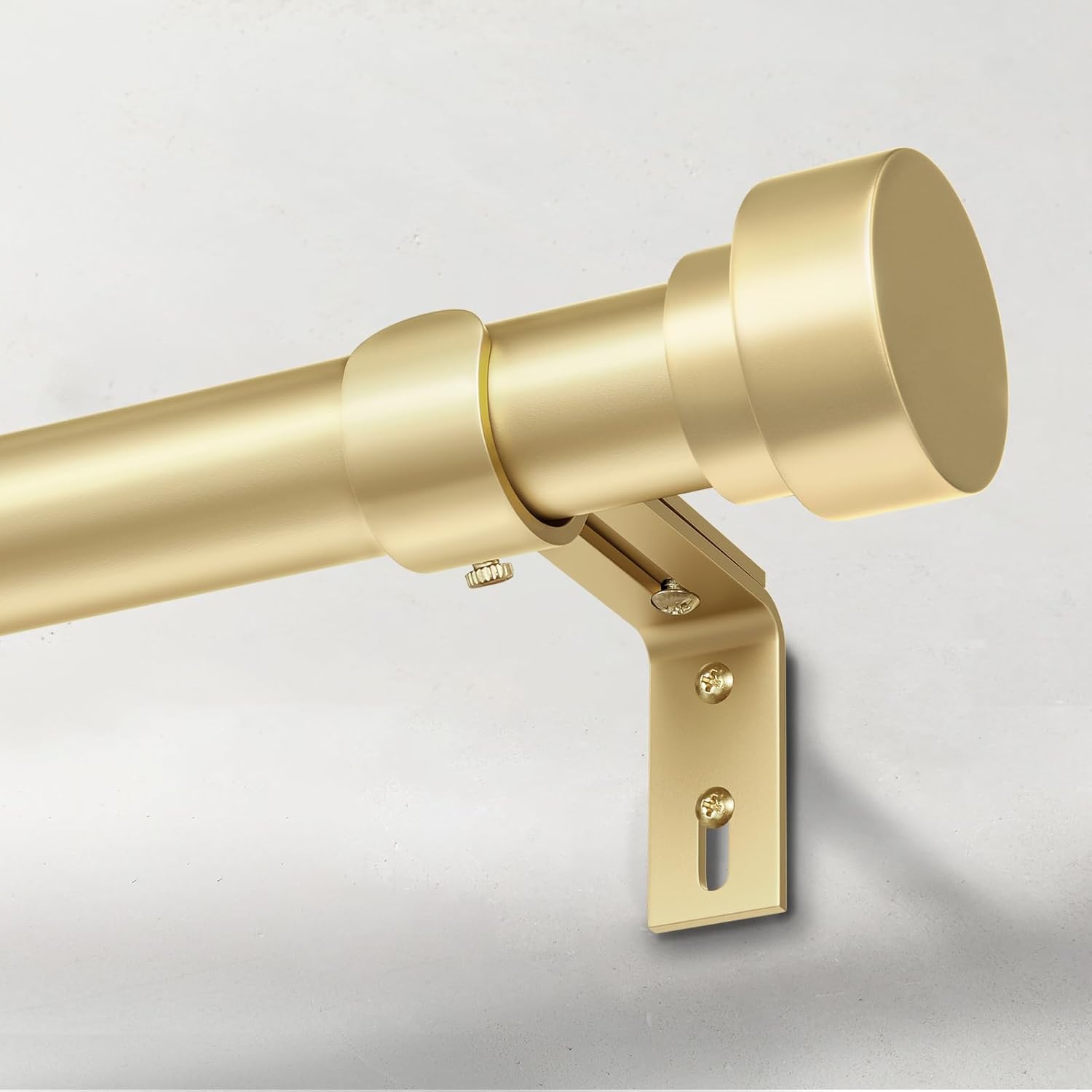 Extra Long Curtain Rods for Windows 32 to 240 Inch - Gold Heavy Duty