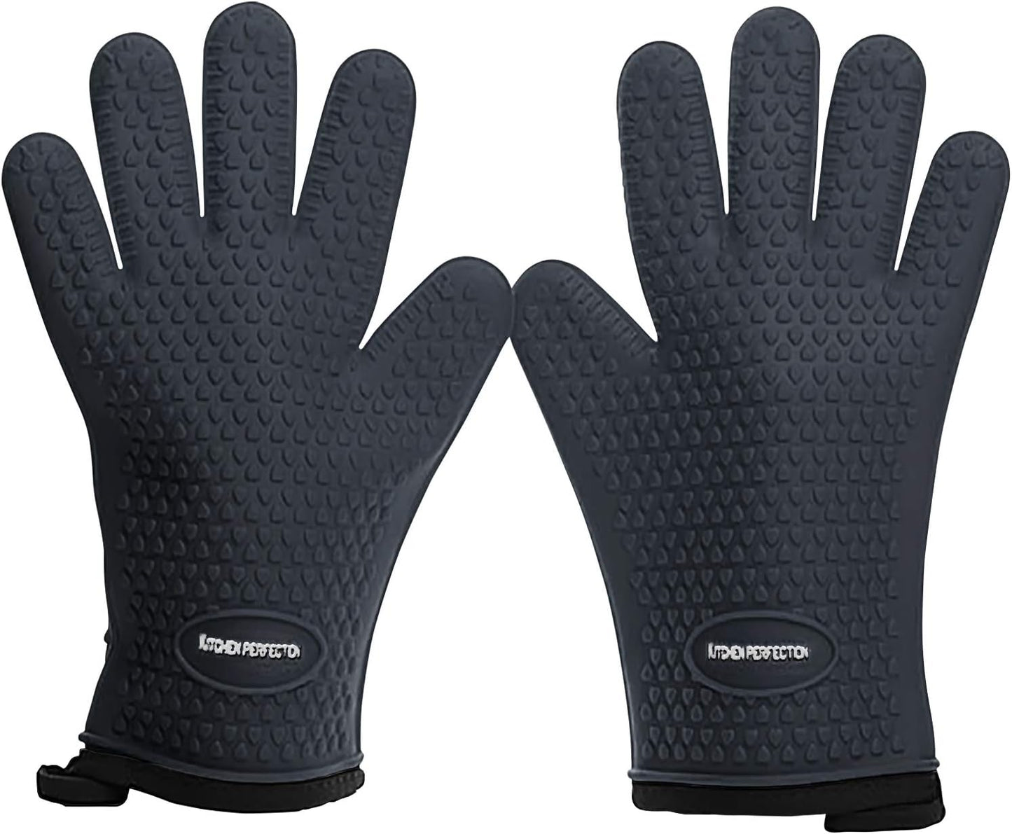 KITCHEN PERFECTION XL Silicone Smoker Oven Gloves for BBQ Lovers