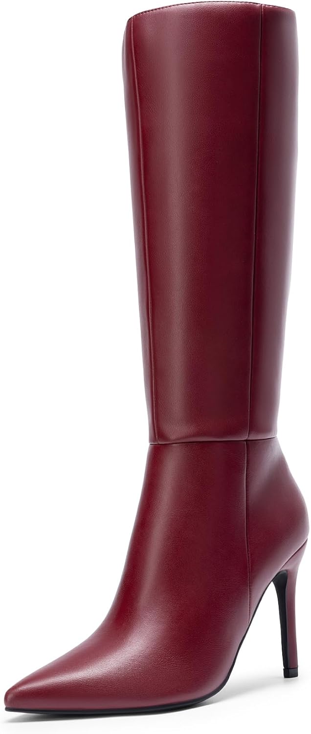 DREAM PAIRS Knee High Boots for Women with Stiletto Heels