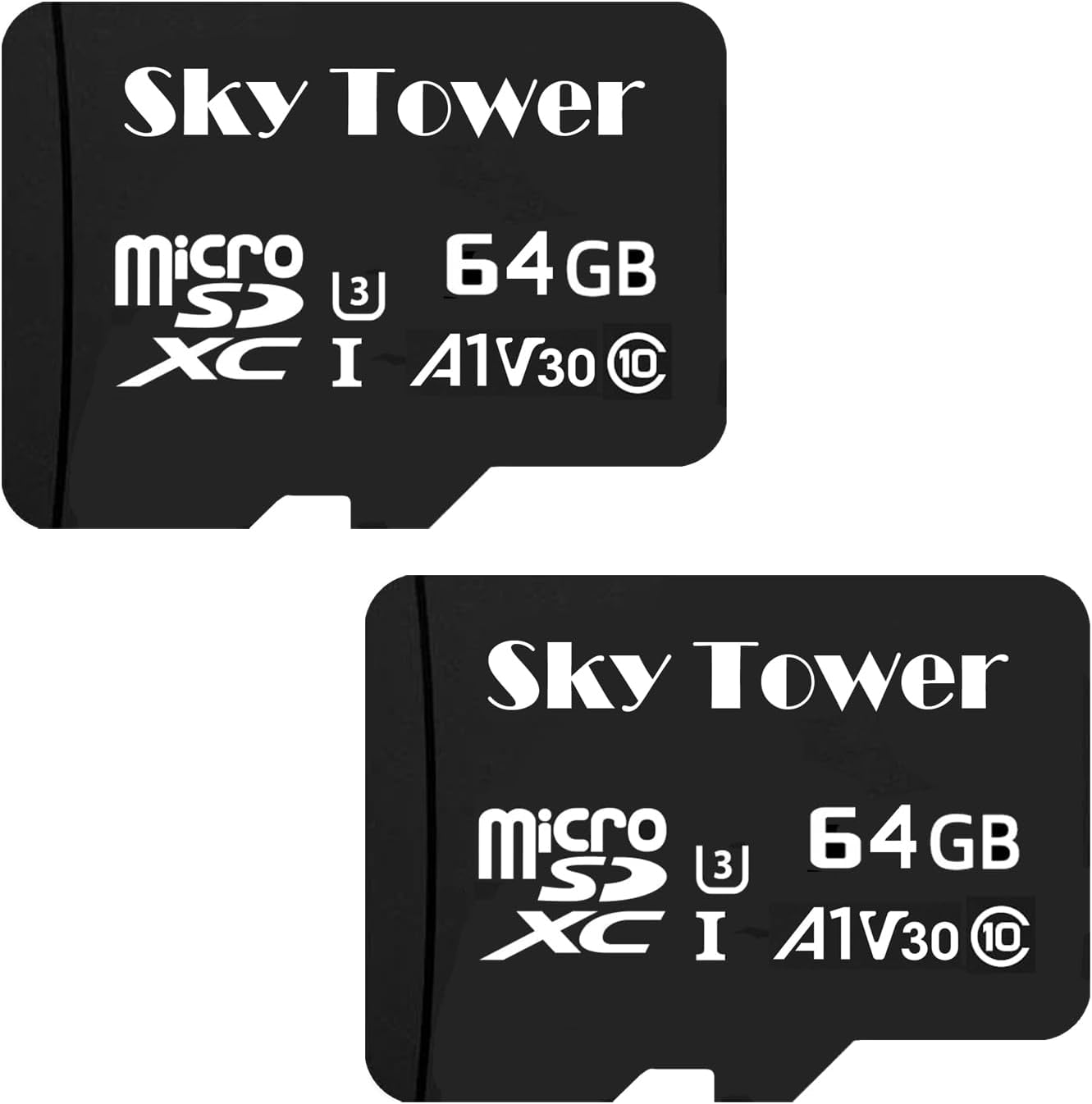 High Speed 64GB Micro SD Card 2 Pack - Up to 100MB/s Performance