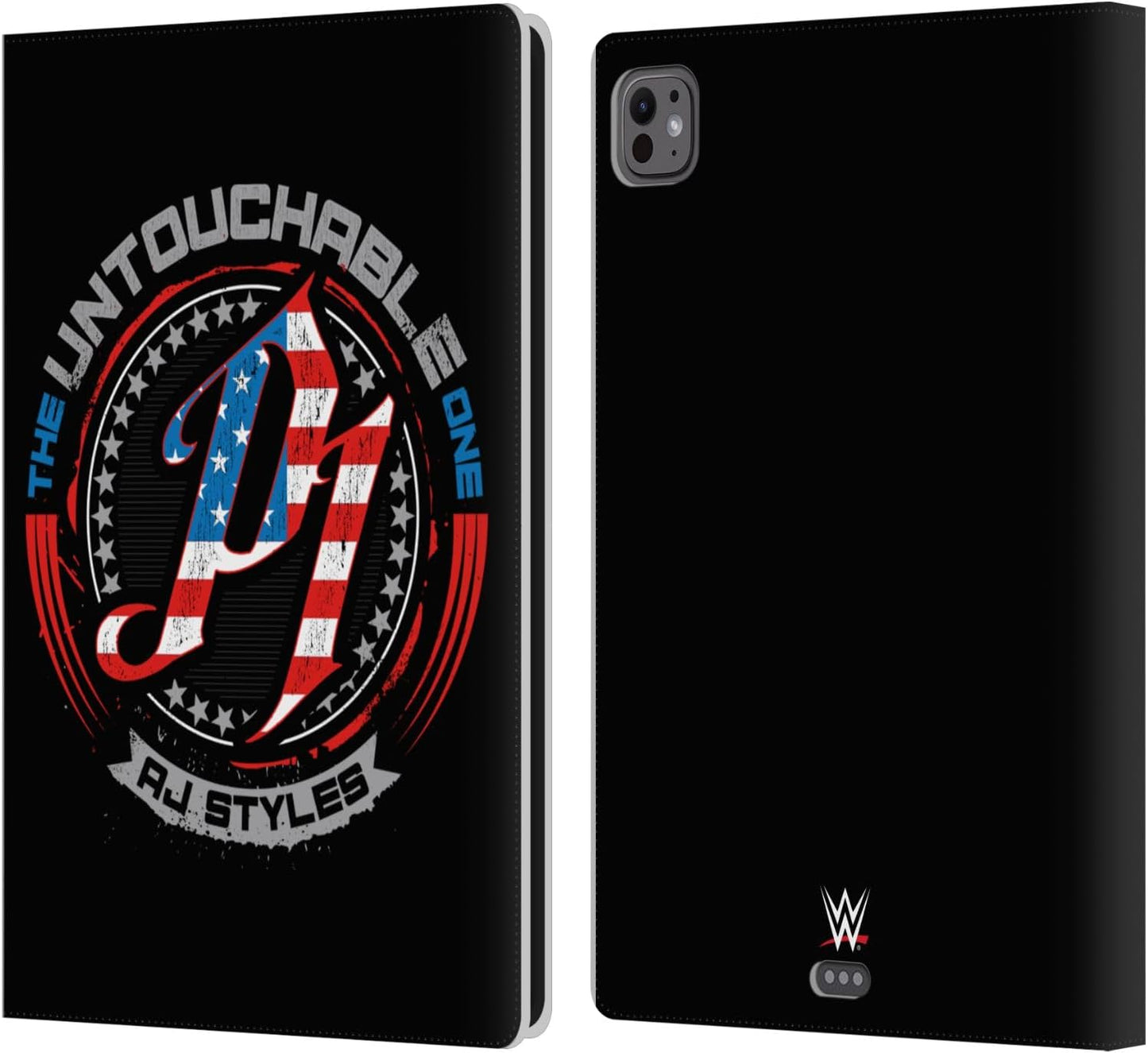 WWE AJ Styles Phenomenal Vintage Leather Wallet Case for iPad Pro