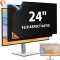 24 in 16:9 Magnetic Privacy Screen 2 Pack - Anti-Glare Blue Light