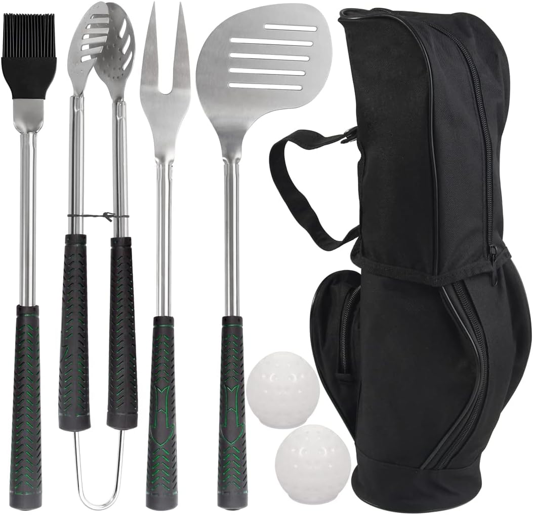 Golf-Club Style BBQ Tools Set for Grilling Enthusiasts