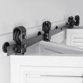 64 inch Bifold Barn Door Hardware Track Kit for Four 15 in Doors