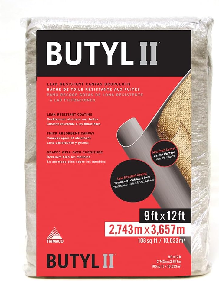 Trimaco Butyl II Two Layer Poly-Back Canvas Drop Cloth Review