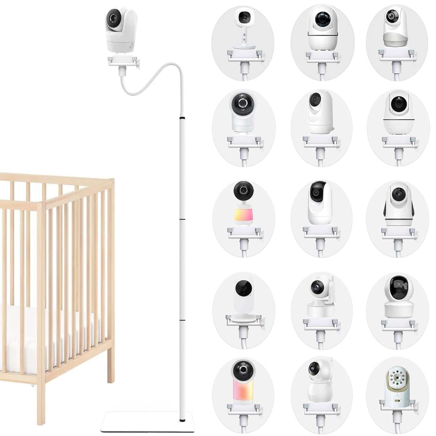 Baby Monitor Camera Floor Stand Holder for Multiple Brands