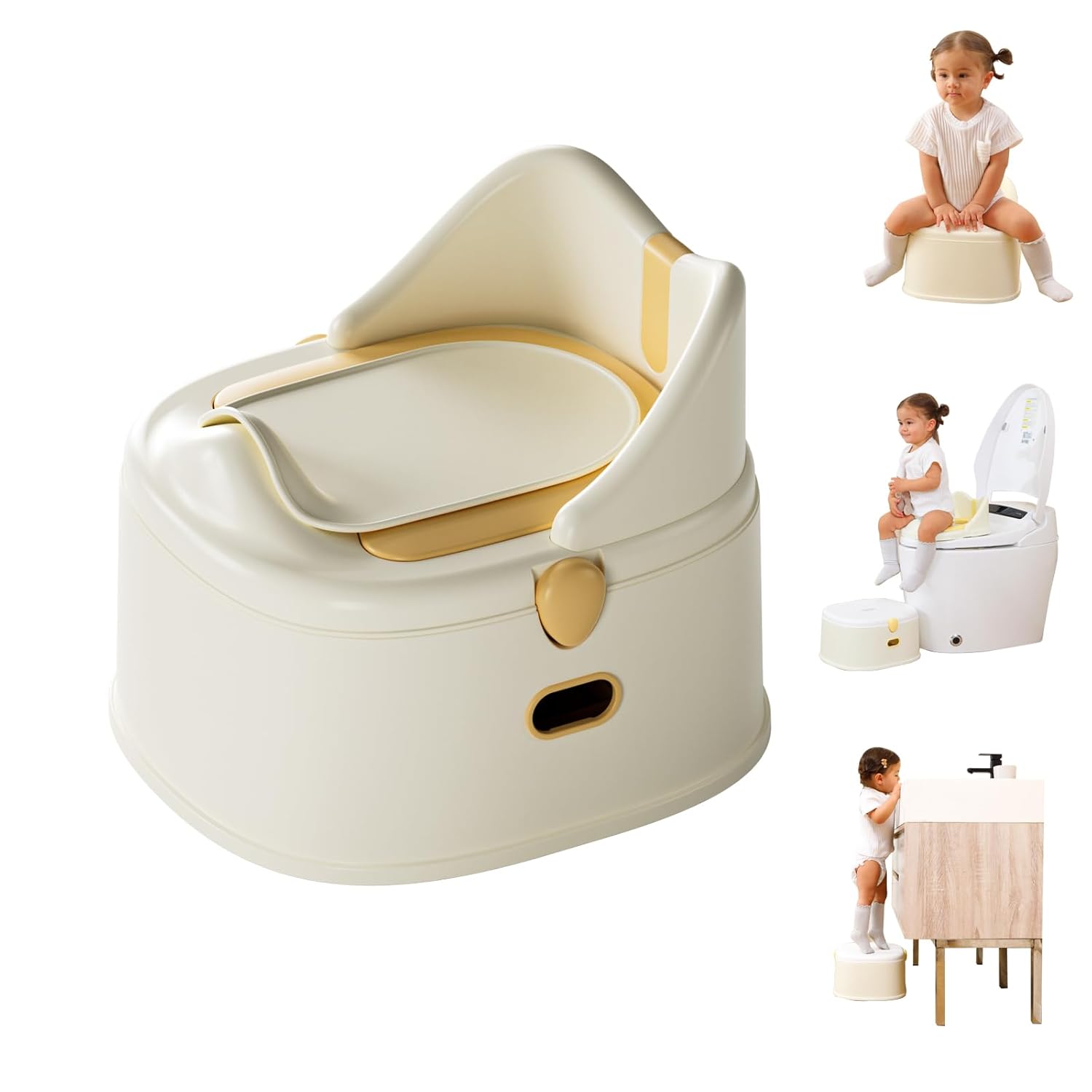 3 in 1 Toddler Potty Training Toilet Seat with Steps Ladder