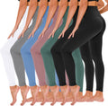 TNNZEET 7 Pack Leggings for Women - High Waisted Weekly Set Women's