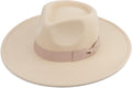 Big Wide Brim Women Fedora Hat - Elegant Wide-Brim Fedora