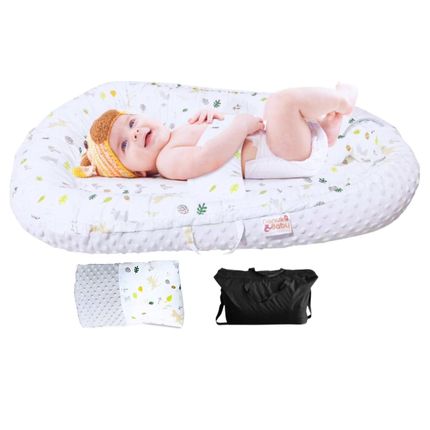 Portable Infant Lounger for Safe Co-Sleeping - Nanuko Baby