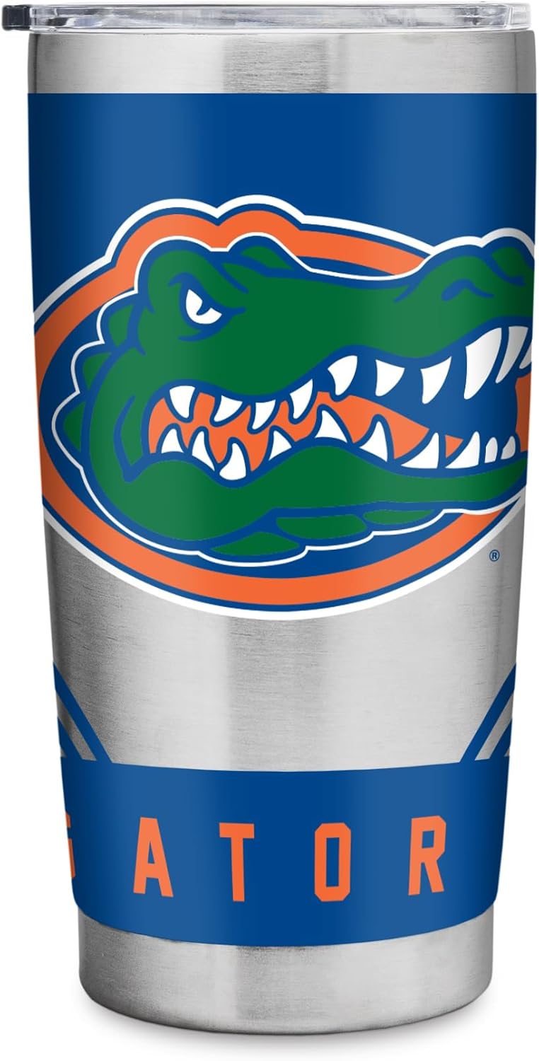 NCAA 20oz Stainless Steel Tumbler with Lid for All Beverages