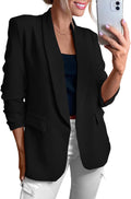 KIRUNDO Womens Blazer - Lightweight Dressy Open Front Jacket