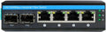 6-Port Hardened Industrial Gigabit PoE+ Switch for Harsh Environments