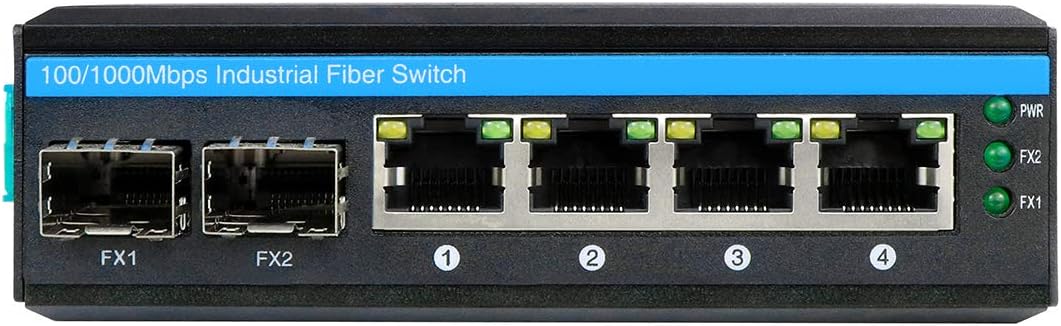 6-Port Hardened Industrial Gigabit PoE+ Switch for Harsh Environments