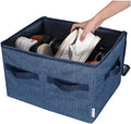 Shoe Organizer Closet Storage - 16 Pairs, Clear Cover for Dust
