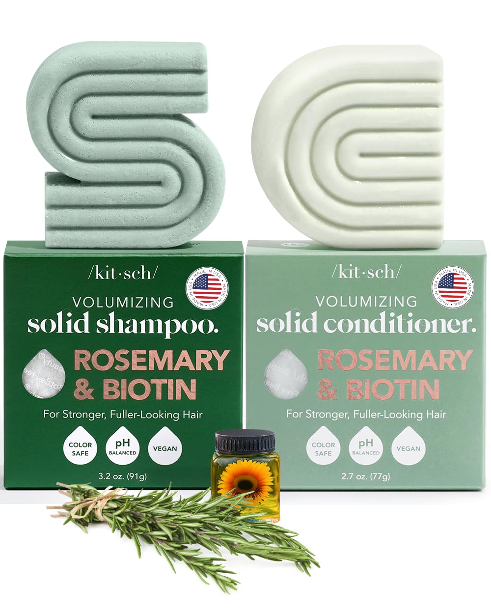 Volume-Boosting Rosemary & Biotin Hair Bar Duo