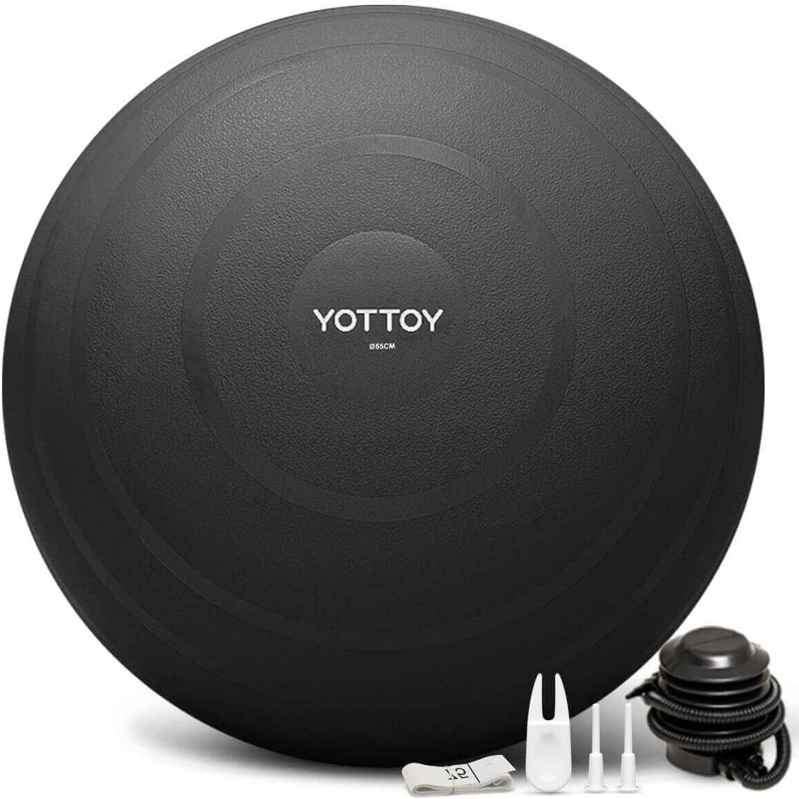 YOTTOY Anti-Burst Exercise Ball for Yoga, Fitness & Therapy